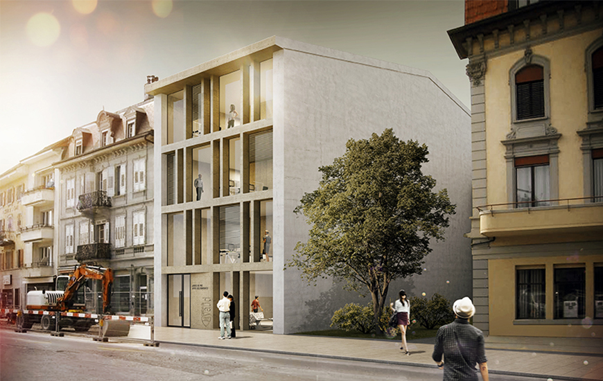 Finalist of the project for Rue de la Gare 45 in Payerne